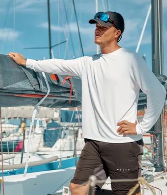 Sunblock Crew T-Shirt LA 82433 S white
