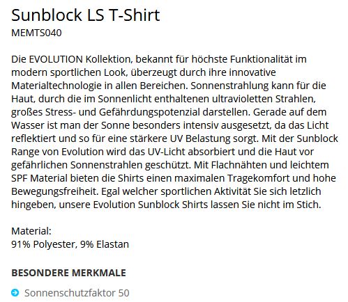 Sunblock T-Shirt LA 81155 S platinum