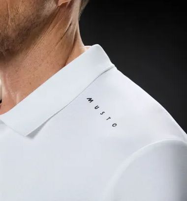Evo Sunblock Crew Polo 82434 M white