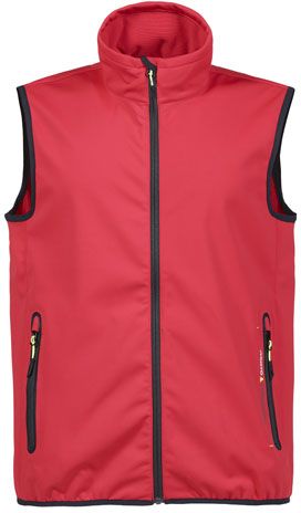 Crew Softshell Gilet MSE3600 M red
