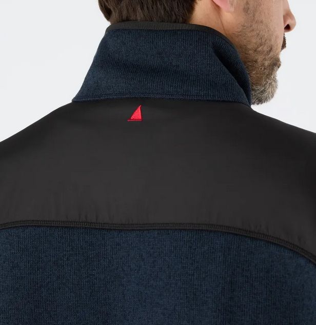 Fleece Jacke knitted 82556 L navy/marl