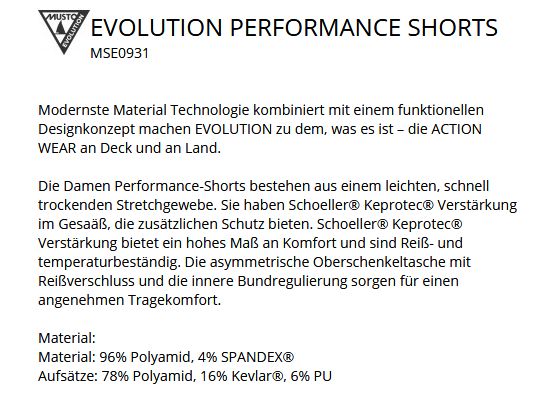 Evo Performance Short 80766 Lady 8black