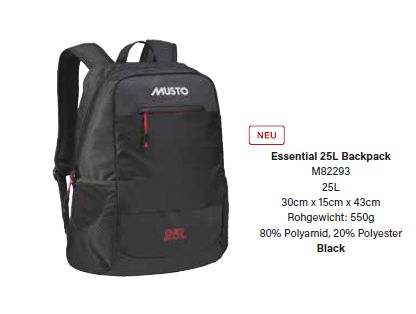 Essential 25Ltr Backpack 82293 black
