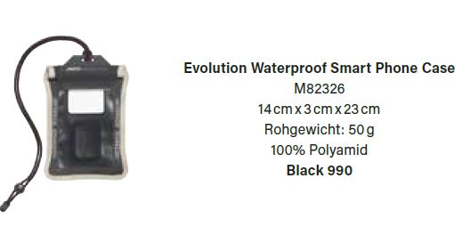 Phone Case waterproof 82326 Evo black