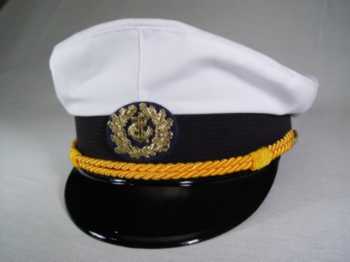 Kapitänskappe weiß 55