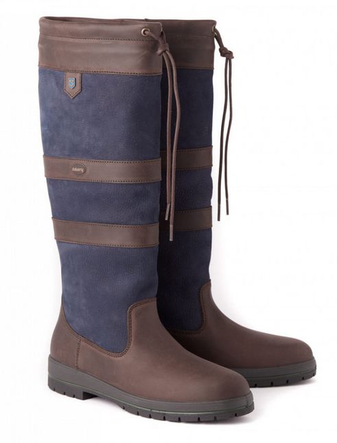 Dubarry Galway Stiefel Gr 42 navy/brown - zum Schließen ins Bild klicken