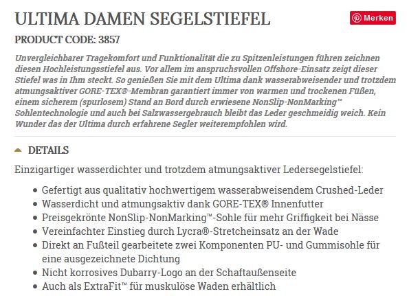 Stiefel Ultima Extra Fit Gr 35 brown