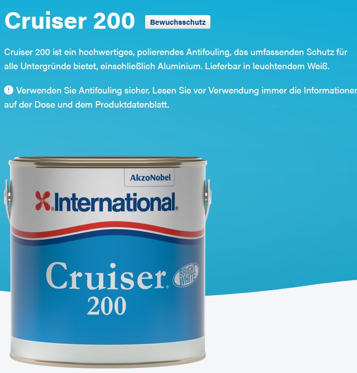 Cruiser 200 weiß 2,5 Ltr