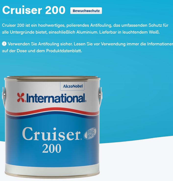 Cruiser 200 weiß 2,5 Ltr - zum Schließen ins Bild klicken