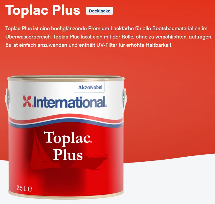 Toplac PLUS mediterrian white 2,5Ltr NEU