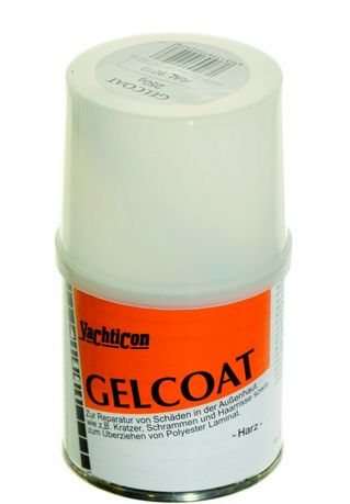 Gelcoat Reparatur-Set 9010 reinweiß 250g - zum Schließen ins Bild klicken