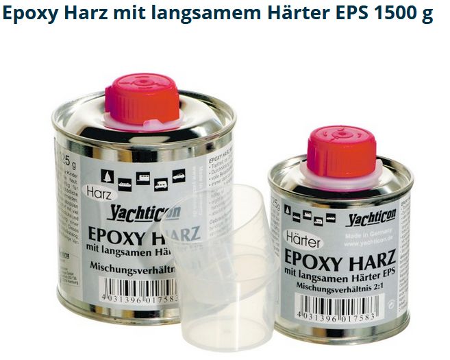 Epoxyharz 1500g mit langsamen Härter - zum Schließen ins Bild klicken