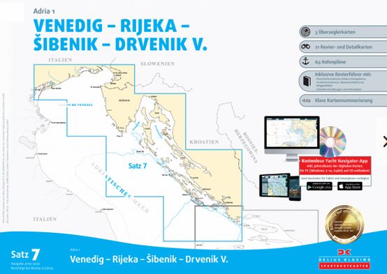Seekartensatz Adria 1 (7) App Ausg 25/26