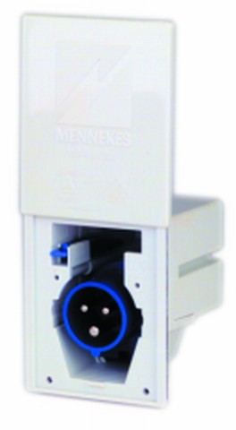 CEE-Einbaustecker 2+PE 16A Schiebedeckel CEE-Einbaustecker 2+PE 16A Schiebedeckel