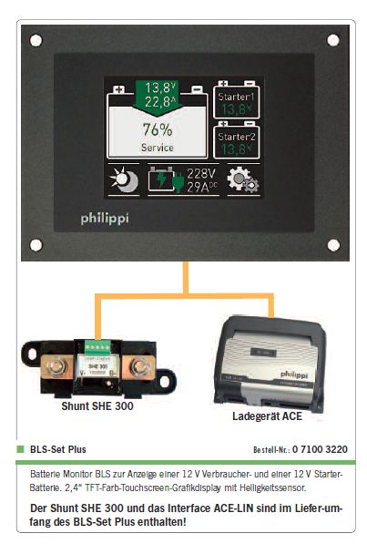 Batteriemonitor BLS-Set Plus Shunt uACE