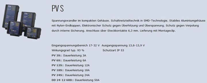 Spannungswandler DD24-12 600 24/12-50A - zum Schließen ins Bild klicken