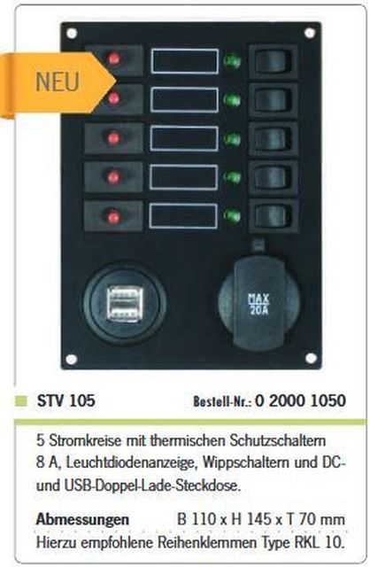 STV 105 Stromkreisverteiler STV 105 Stromkreisverteiler