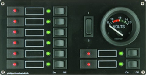 STV 118-12V Stromkreisverteiler/Voltmete