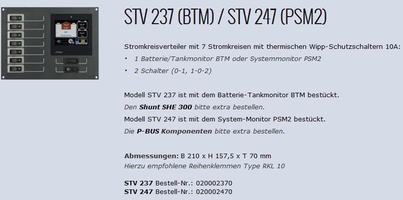 STV 237 Stromkreisverteiler m BTM o Shun