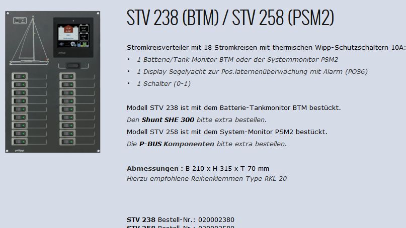 STV 238 Stromkreisverteiler m BTM o Shun