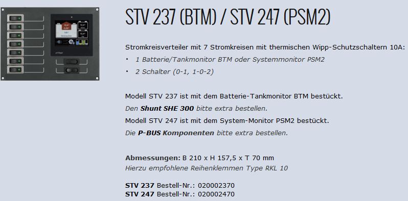 STV 247 Stromkreisverteiler PSM/2 o Shun