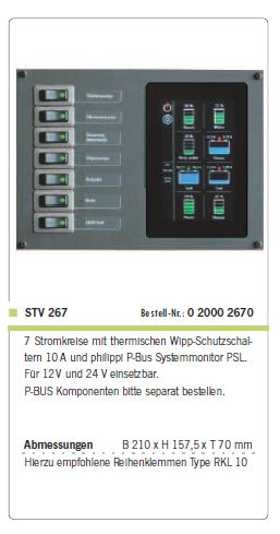 STV 267 Stromkreisverteiler m PSL ohne K