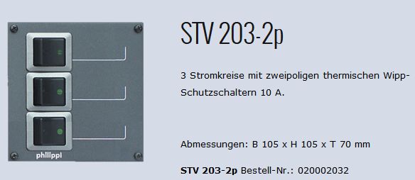 STV 203-2polig Stromkreisverteiler