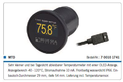 Temperaturmeter MTD -40-120°C IP66