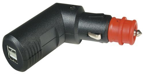 USB Doppelladestecker UWB 12/24 winkelba