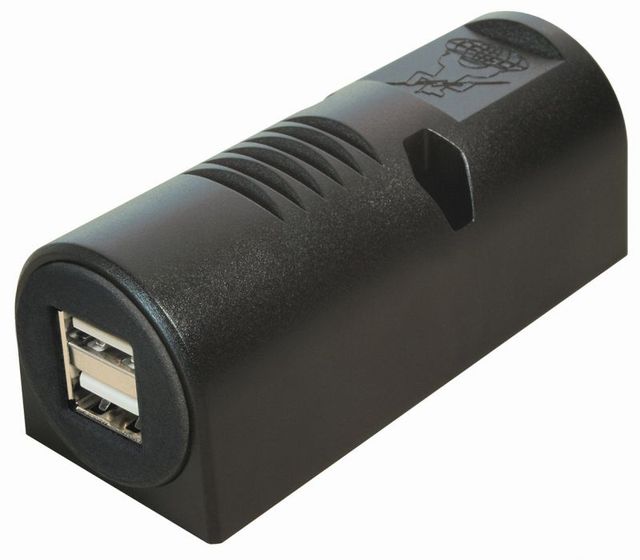 USB Aufbau 2fach Steckdose USD 12/24 A
