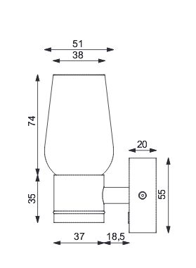 LED Wandleuchte W1-2 gold-glanz 3x1W ww