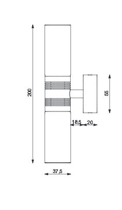 LED Wandleuchte W2 gold-glanz 6x1W ww