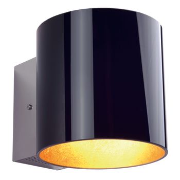 LED Wandleuchte LUCY Glas schwarz 8W ww - zum Schließen ins Bild klicken