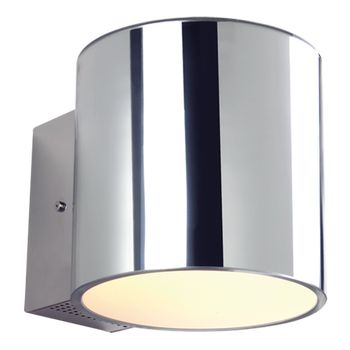 LED Wandleuchte LUCY Glas silber 8W ww