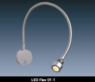 LED Flex 01-1 chrom-glanz 500mm 25°ww