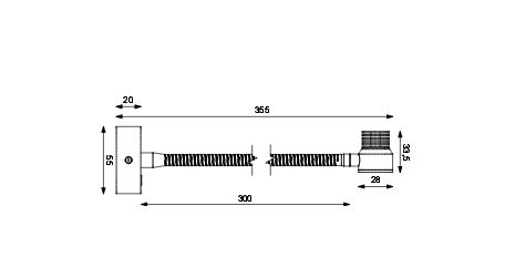 LED Leuchte Flex02 chrom-glanz 3W 25°ww