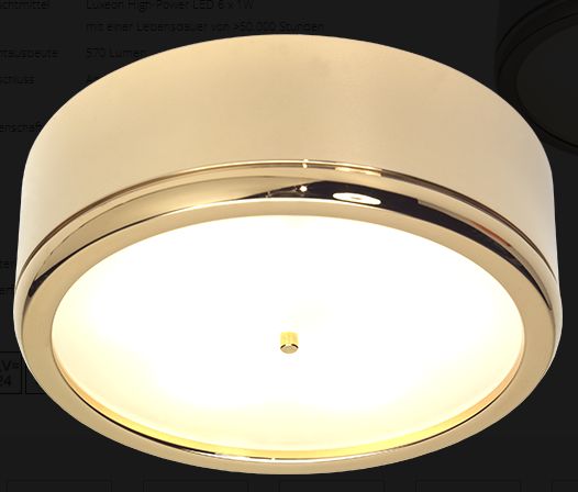 LED D3-2smart Master dm90mm gold 6x1W ww