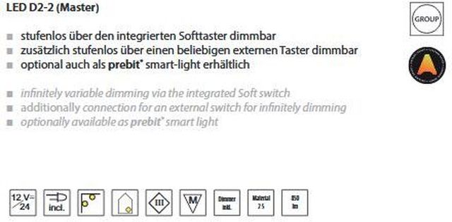 LED D2-2smart Master dm110mm C-matt wwei