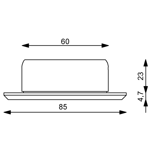 LED EB33-2 Master dm85mm IP67 niro wweiß