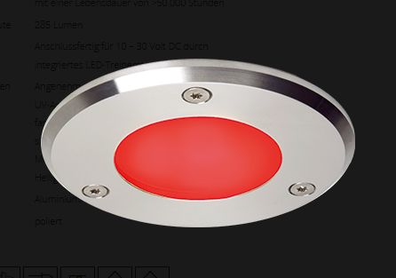 LED EB32R-3 Master dm85mm IP67 niro r/ww