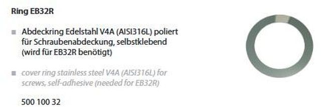 Abdeckring für EBR32R niro - zum Schließen ins Bild klicken