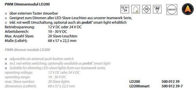 Dimmermodul LD200smart max.20 Slave Leuc - zum Schließen ins Bild klicken