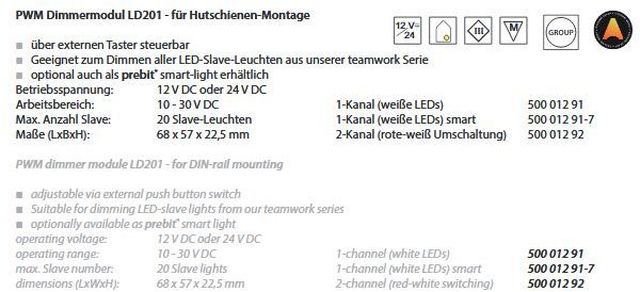 Dimmermodul LD201 10-30V 1Kanal