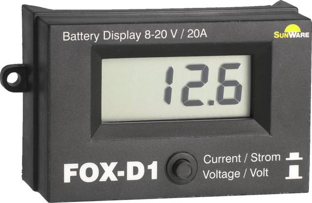 FOX-D1 Volt/Amperemeter 8-30V/20A Aufbau