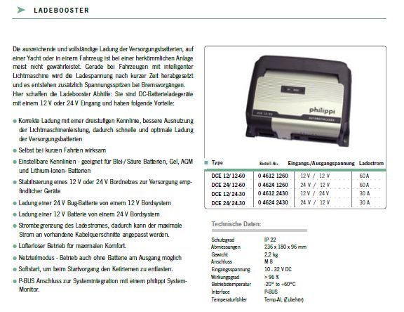 Ladebooster DCE12/24V Ladestrom 30A